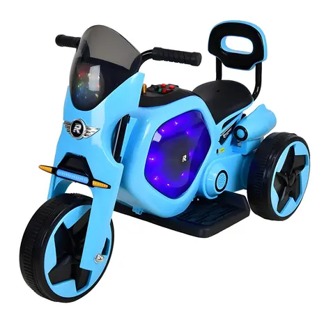 RACCEWAY® Detská elektrická trojkolka modrá / Trojkolka / 6V 25W / nosnosť 25 kg / od 3 rokov
