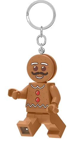 Lego Kľúčenka Perníkový panáčik so svietidlom / LED svetlo / cca 7,5 cm / 6+