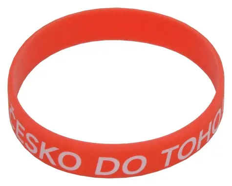 Sportteam Náramok silikón ČR 4 / Fandovský doplnok / Česká republika