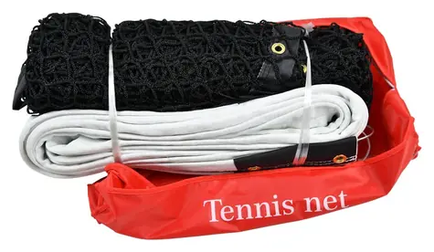 RULYT Tenisová sieť bezuzlová / 12,8 x 1,07 m / lanko 3 mm / oko 4,5 x 4,5 cm / polyetylén