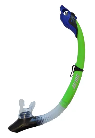 CALTER Adult 117Silicon zelená / Šnorchel / silikón / flexibilná trubica / vlnolam proti vode