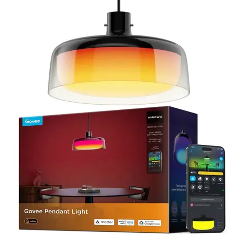 Govee H60C13F1 Závesné svietidlo / LED svietidlo / RGBWW / 16W / 1300lm / BT / Wi-Fi