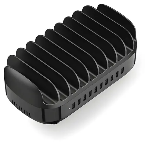 Orico DUK-10P-V1 čierna / Nabíjacia stanica / 10x USB-A