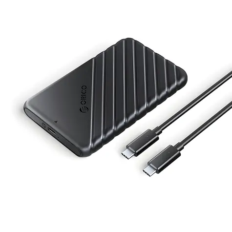 Orico 25PW1C-C3 čierna / Box pre 2,5" HDD/SSD / USB-C 3.1 / SATA III 6Gb/s