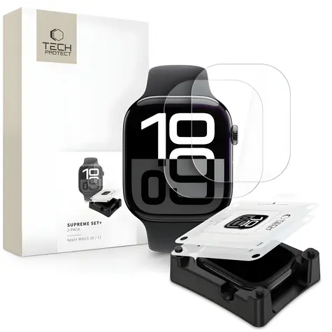 Tech-Protect Supreme Hydrogel Set transparentný / Ochranná fólia / Apple Watch 10 (46 mm) / 2 ks