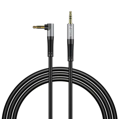 Orico AXW čierna / Audio kábel / Prepojovací / Jack 3,5 mm / lomený / 2 m