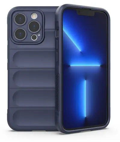 Hurtel Magic Shield odolné puzdro Apple iPhone 13 Pro Max tmavo modrá / Puzdro / Odolné / Flexibilné