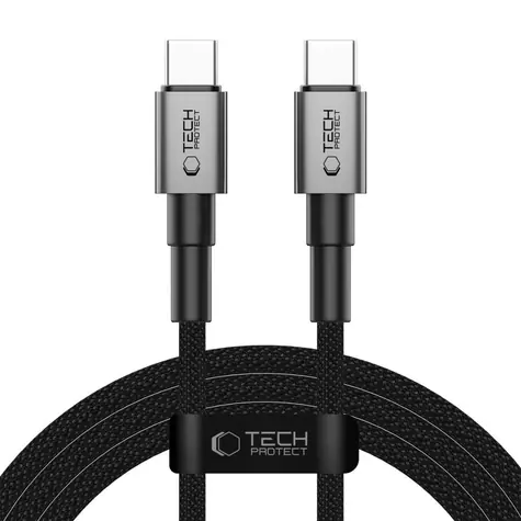 Tech-Protect UltraBoost DNA šedá / Kábel / USB-C - USB-C / PD 100W / 5A / 200 cm