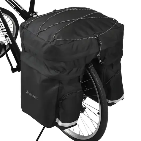Wozinsky WBB13BK čierna / Taška na nosič kolesa / 60 l / pláštenka