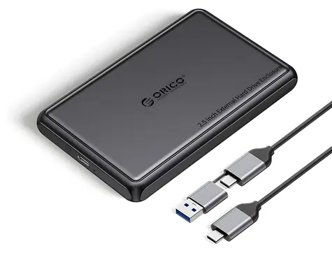Orico DDL25-C3 čierna / Box pre 2,5" HDD/SSD / USB-C / 5 Gb/s