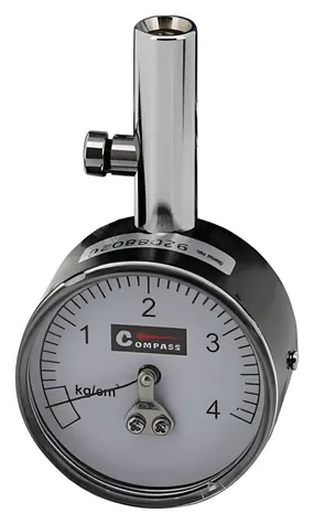 Compass PROFI / Merač tlaku v pneumatikách / 0,3-4 Atm / kovové telo