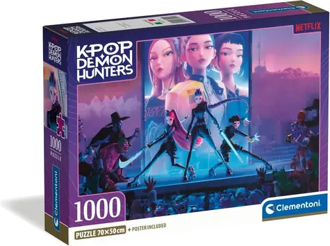 Clementoni Puzzle K-Pop: Lovkyňa démonov / 1000 dielikov / 70 x 50 cm