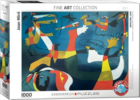 EUROGRAPHICS Puzzle Swallow Love / 1000 dielikov / 68 × 48 cm