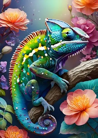 ALIPSON Puzzle Farebný chameleón / 500 dielikov / od 12 rokov