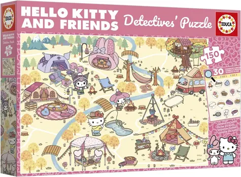 Educa Detektívne puzzle Hello Kitty & Priatelia / 150 dielikov / od 6 rokov