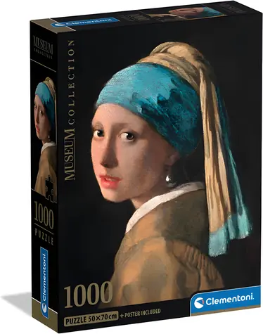 Clementoni Puzzle Museum Collection: Dievča s perlou / 1000 dielikov / od 14 rokov