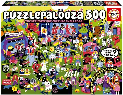 Educa Puzzle Puzzlepalooza / 500 dielikov / 48 x 34 cm