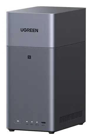 Ugreen NASync DH2300 čierna / NAS server / 8jadrový CPU / 4 GB RAM / HDMI / USB-C