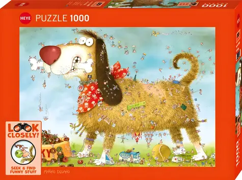 HEYE Puzzle Na psovi / 1000 dielikov / 70 x 50 cm