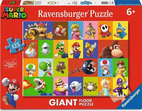 Ravensburger Obrovské podlahové puzzle Super Mario / 125 dielikov / 70 x 50 cm