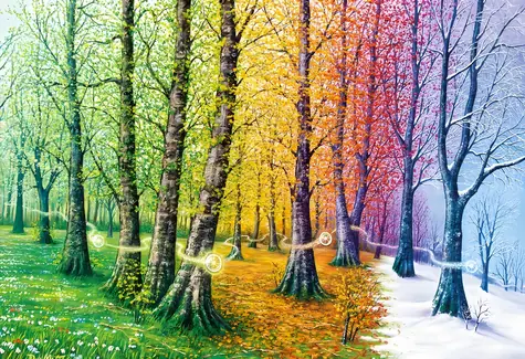 MAGNOLIA Puzzle Vlákna života / 1000 dielikov / 68 x 48 cm