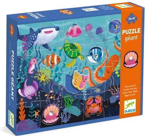 DJECO Puzzle Tactilo sea / 24 +8 dielikov / od 3 rokov