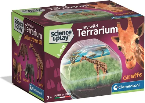 Clementoni Mini terárium Žirafa / Kreatívna súprava / od 7 rokov
