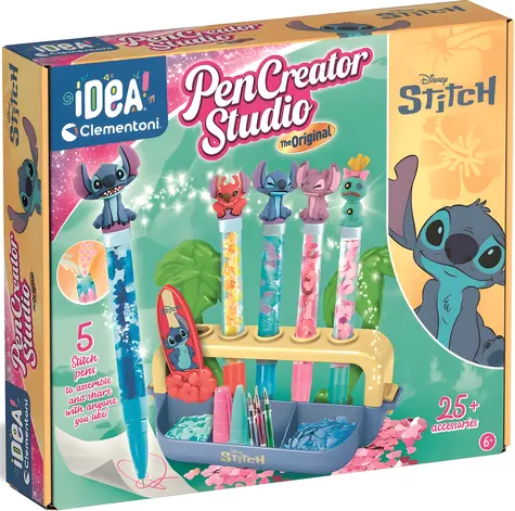 Clementoni IDEA Kreatívna sada Továreň na perá Stitch / od 6 rokov