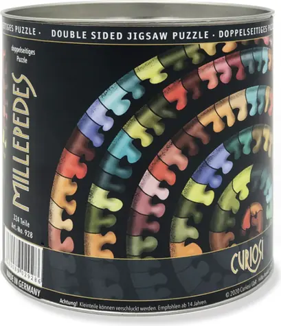 CURIOSI Puzzle Double: Stonožka / 324 dielikov / obojstranné / drevené
