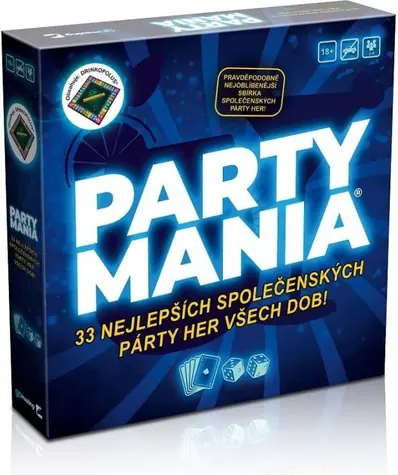 Trefl Súbor hier Partymania / Spoločenská hra / 33 párty hier / pre viacerých hráčov