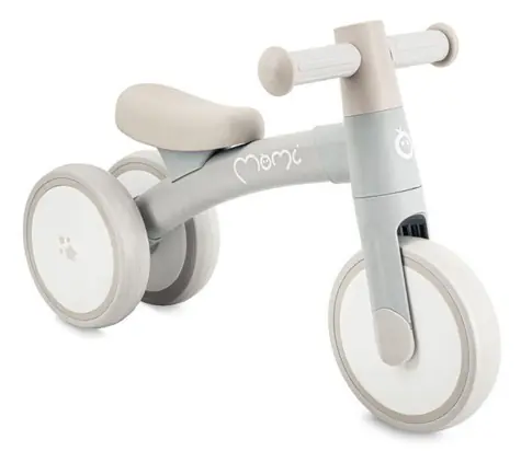 Momi Odrážadlo TEDI mini šedé / do 25 kg / od 1 roka / kolieska TPU