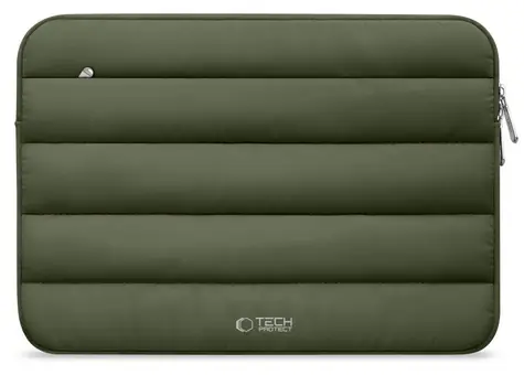 Tech-Protect Fluffy 15-16" zelená / Puzdro pre notebook do 16" / zelená