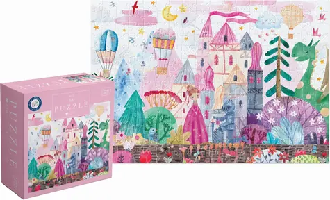INTERDRUK Puzzle so samolepkami Zámok / 250 dielikov / rozmer 48 × 33 cm