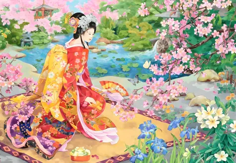 GRAFIKA Puzzle Haru No Uta / 1000 dielikov / 69 × 47,8 cm