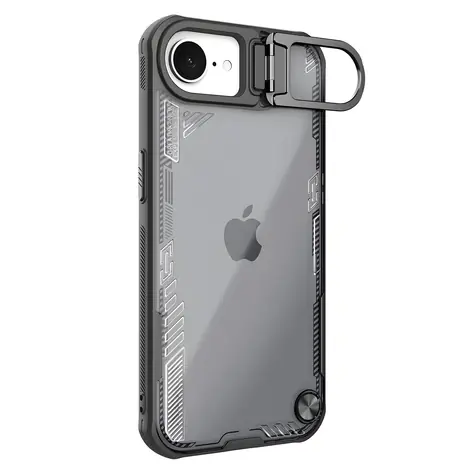 Nillkin Iceblade Prop čierna / Kryt pre Apple iPhone 16e, 17e / So stojanom