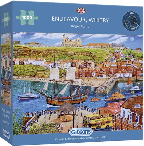 GIBSONS Puzzle Endeavour, Whitby / 1000 dielikov / 68 × 49 cm