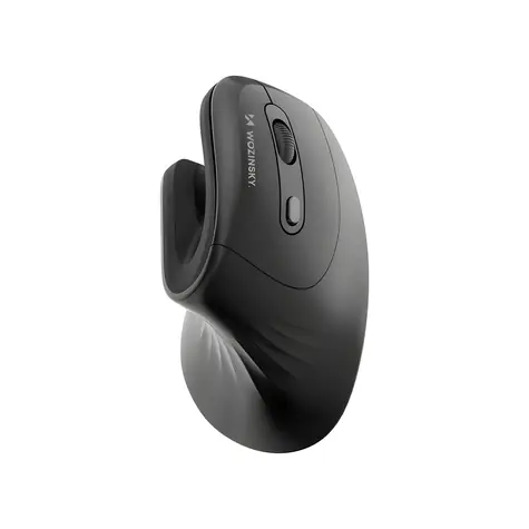Wozinsky WWM-1076 čierna / Bezdrôtová vertikálna ergonomická myš / optická / 3600 DPI