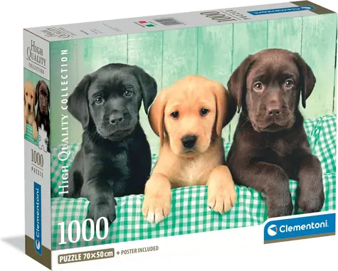 Clementoni Puzzle Traja labradori / 1000 dielikov / od 18 rokov