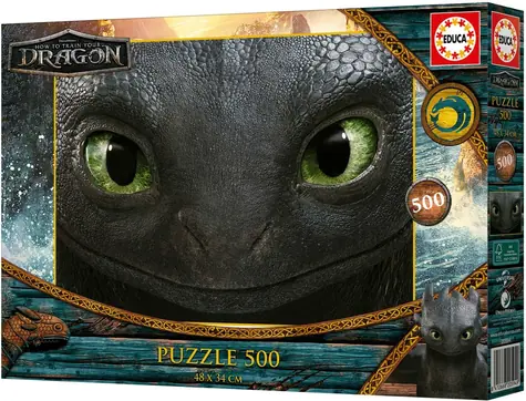 Educa Puzzle Ako vycvičiť draka / 500 dielikov / 48x34 cm