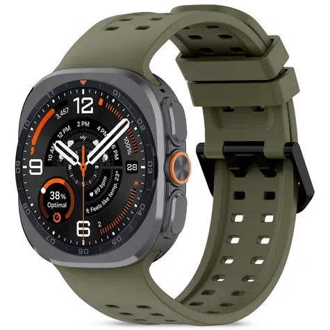 Tech-Protect Silicone Air olivová / Remienok pre Samsung Galaxy Watch Ultra / 47 mm / Silikón