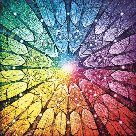 MAGNOLIA Puzzle Mandala života / 1023 dielikov / 60 x 60 cm