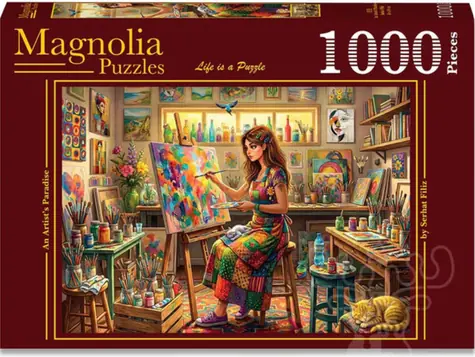 MAGNOLIA Puzzle Umelcov raj / 1000 dielikov / 68 x 48 cm