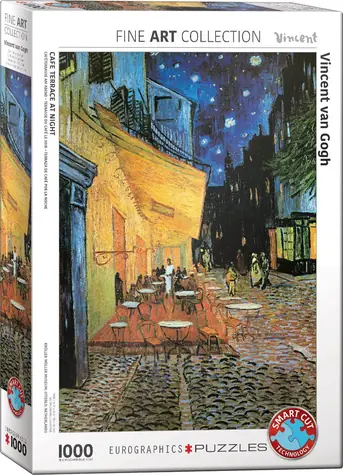 EUROGRAPHICS Puzzle Terasa kaviarne v noci / 1000 dielikov / 67,6 x 48,9 cm