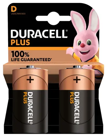 Duracell PLUS MN1300 D / Batéria / alkalická / 1,5 V / 2 ks