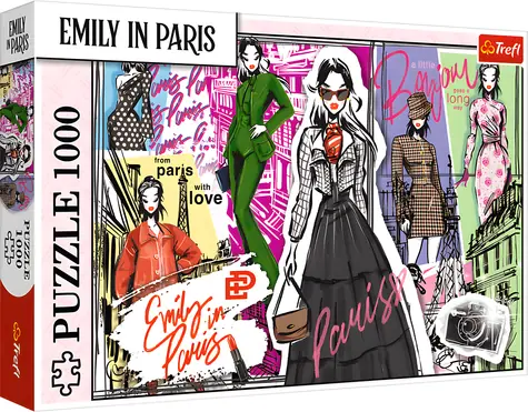 Trefl Puzzle Emily in Paris: Módna inšpirácia / 1000 dielikov / 68,3 x 48 cm