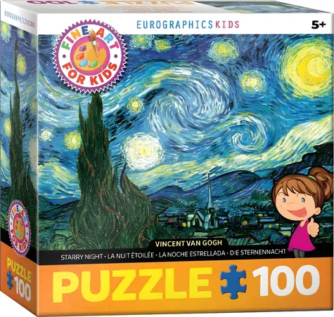 EUROGRAPHICS Puzzle Hviezdna noc / 100 dielikov / od 5 rokov