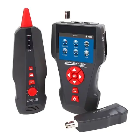 Xtendlan / Tester káblov / STP, PSTN, koax, USB / LCD displej / meranie dĺžky, PoE, Ping, sonda