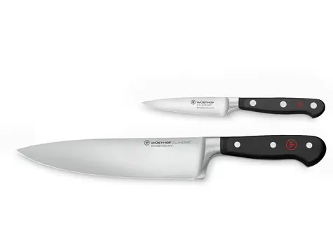 Wüsthof CLASSIC / Sada nožov / 2 ks / Kuchársky nôž 20 cm / nôž na zeleninu 9 cm