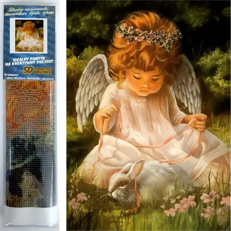 Norimpex Diamantové maľovanie Anjelik (1008691) / 30x40 cm
