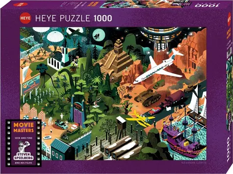 HEYE Puzzle Movie Masters: Filmy Stevena Spielberga / 1000 dielikov / 70 x 50 cm